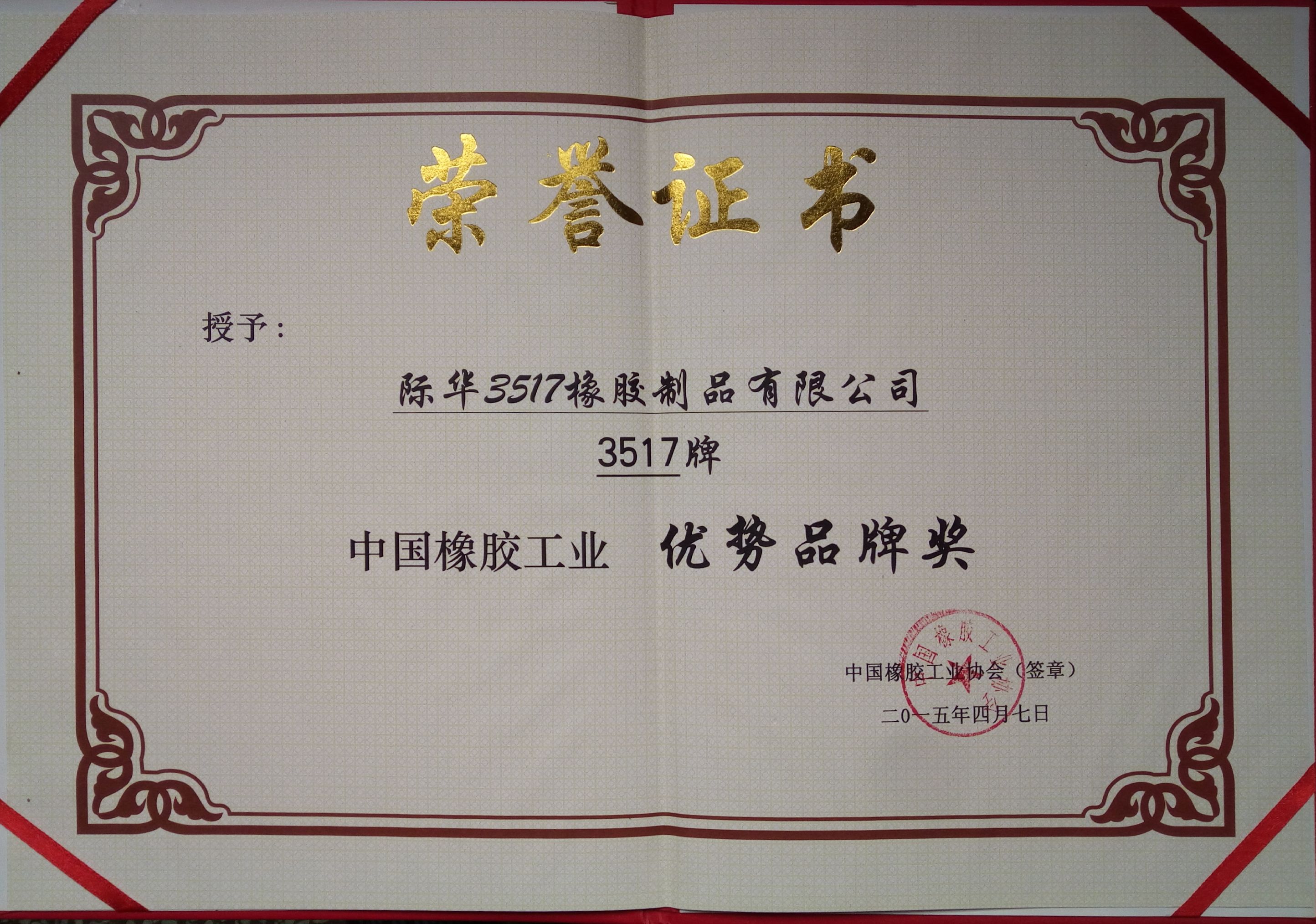 2015年 优势品牌