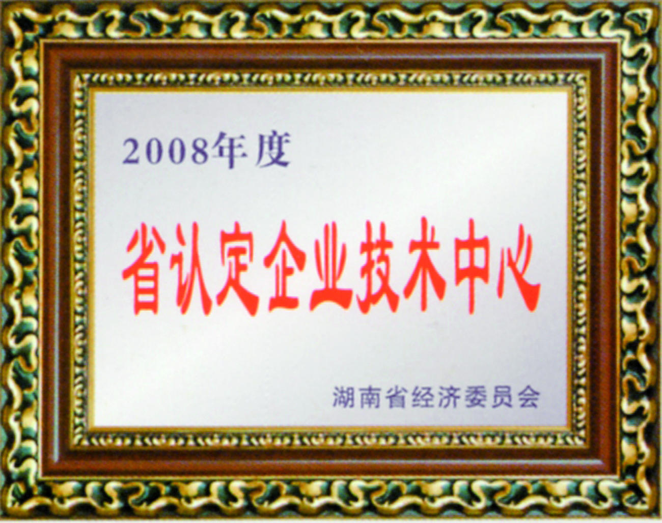 2008年度省认定企业技术中心